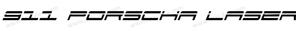 911 Porscha Laser Italic字体转换